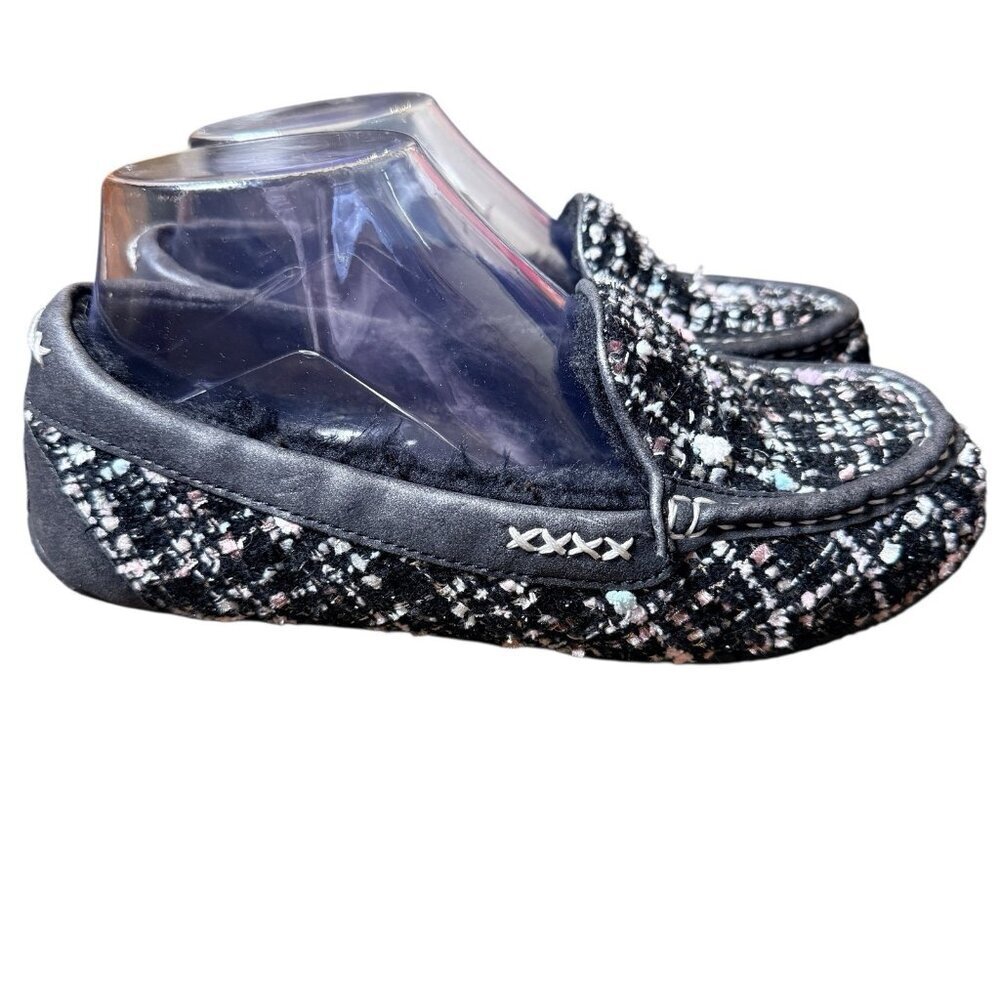 SKECHERS WOMEN'S BOBS COZY Northern Lights Sherpa Slippers Size 6